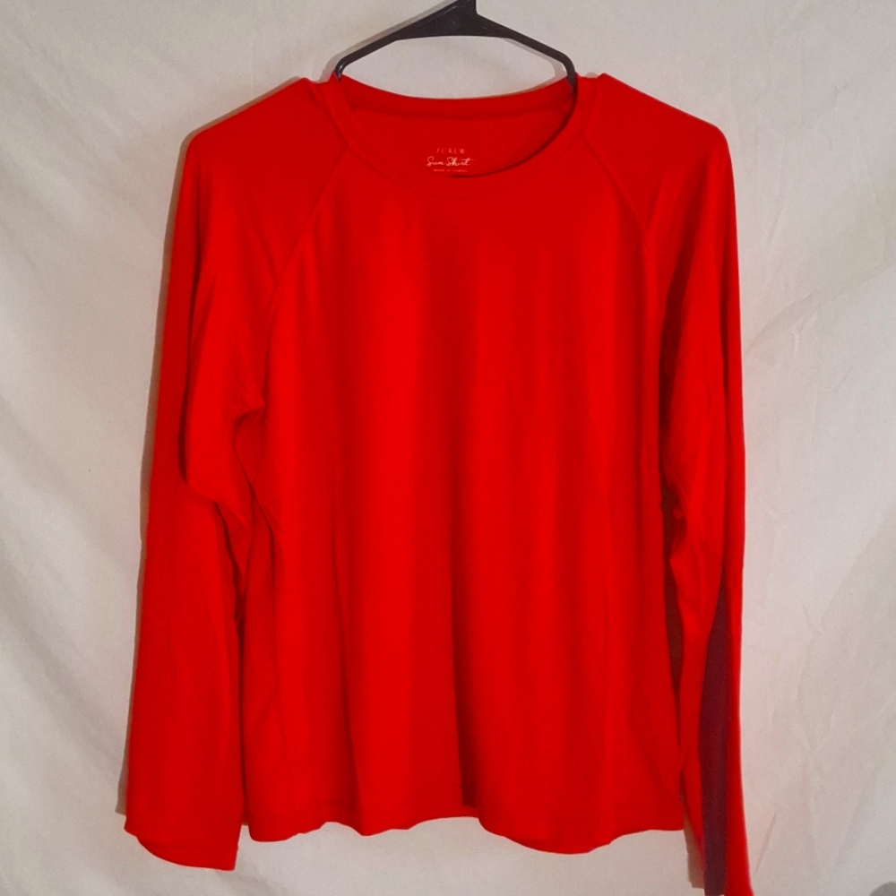 J CREW SUN SHIRT (RED) ~ SZ L